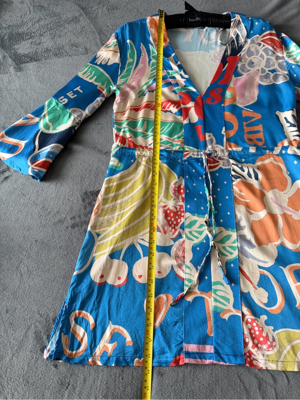 Maaji Vibrant Blue Tropical Print Mini Dress - Picture 8 of 13